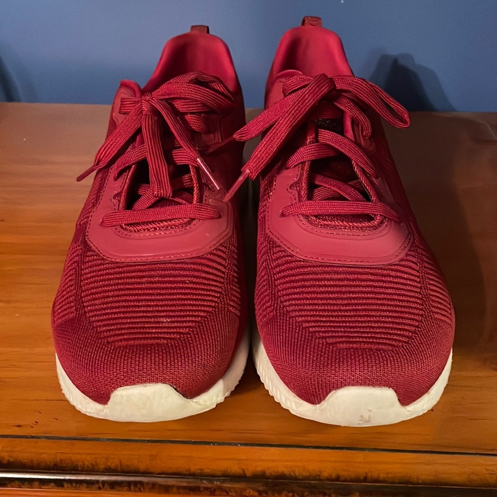 Crimson red sketchers Bobs shoes